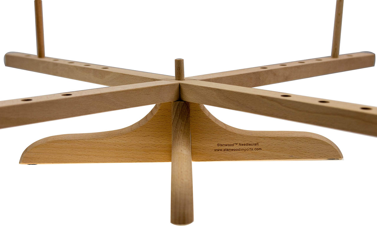 Stanwood Needlecraft Tabletop Amish Style Wooden Yarn Swift 2.5-6 feet Stanwood Needlecraft