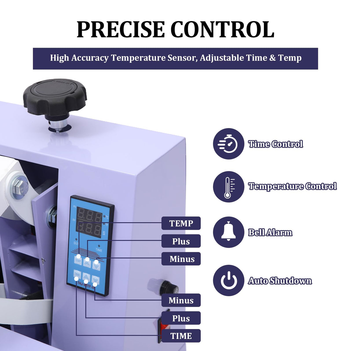 16x20 Heat Press - Professional Digital Sublimation Heat Press Machine for T-Shirts, Clothes, Canvas Bags - Adjustable Pressure, Even Heating Technology, Large Operating Panel EcoExplorer