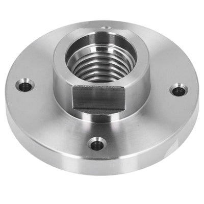Lufodon High Quality 3in Alloy Steel Wood Lathe Faceplate with 4 Screw Holes Compatible for 1in X 8TPI Spindle for Precise Woodworking Projects