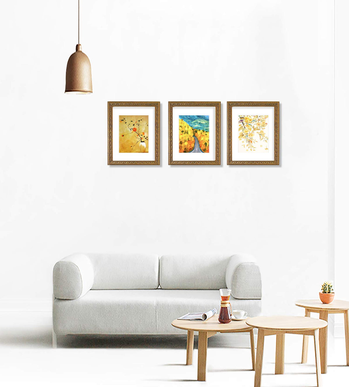 Golden State Art, 11x14 Ornate Finish Photo Frame, with White Mat for 8x10 Picture & Real Glass, Color: Bronze Golden State Art