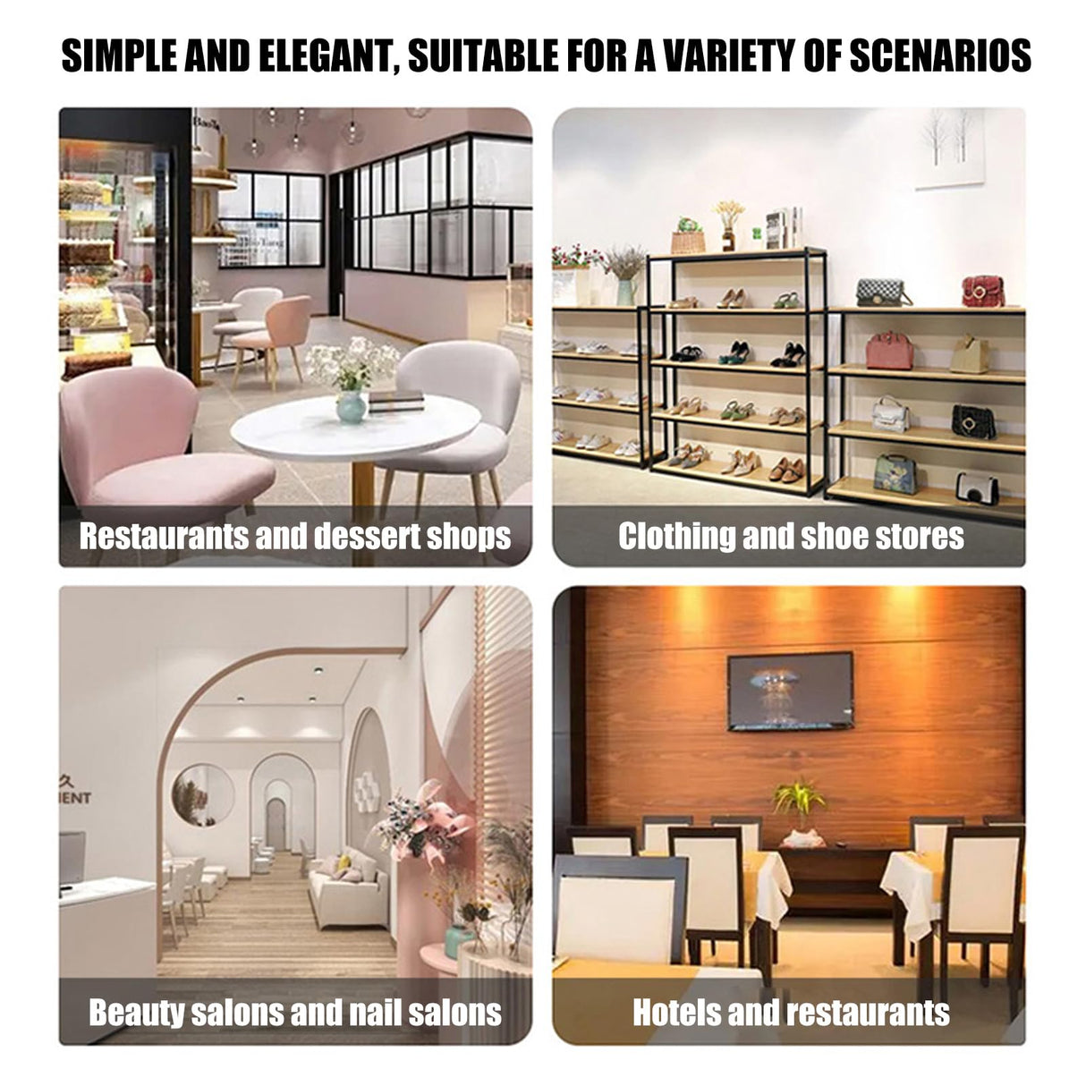 Reception Desk with Counter Modern, 35.4-118.1'', Solid Wood Ecological Board, Large Storage Space,Lockable Storage Drawers, for Salons, Offices, Lobbies, Retail Stores and Home Offices EQWZUPD