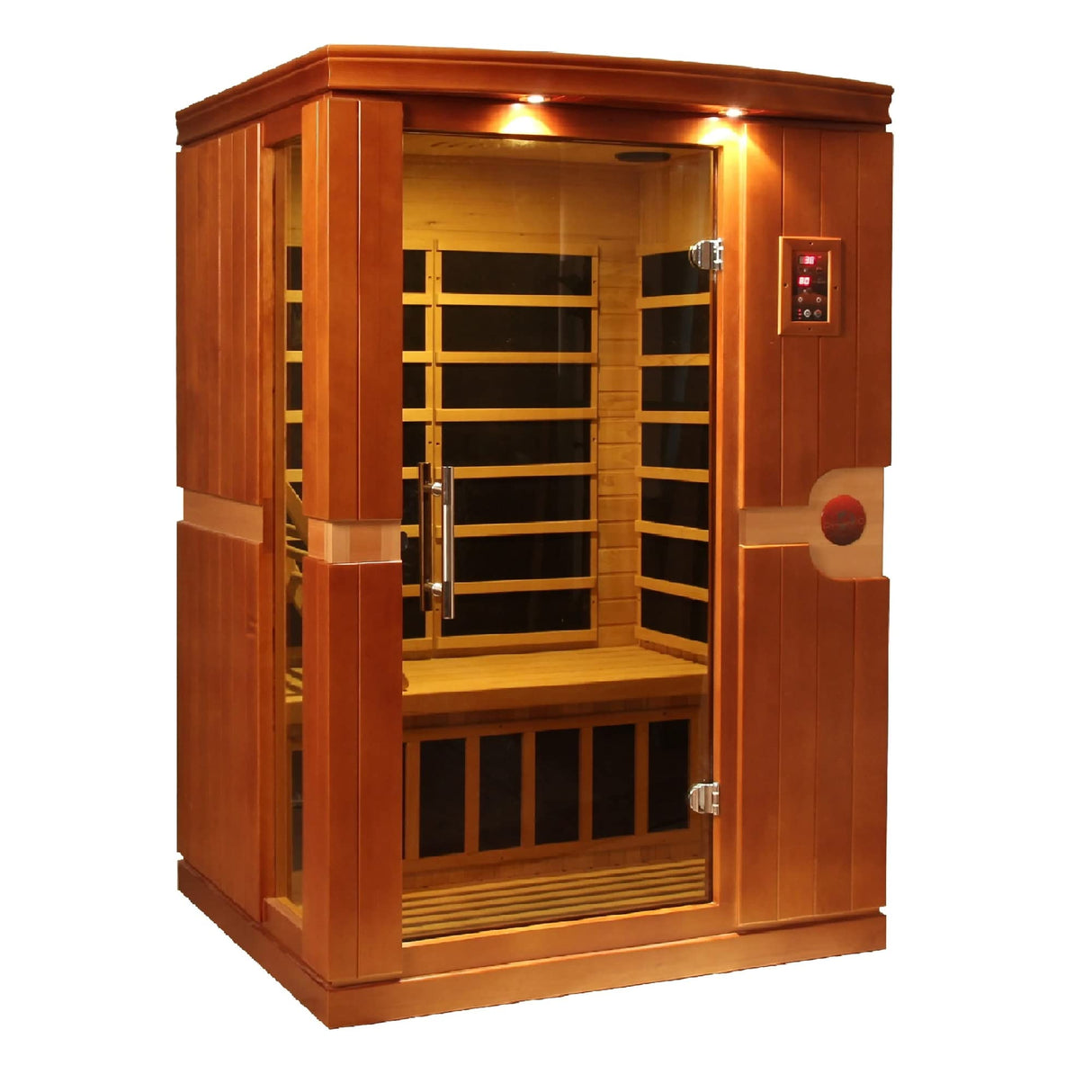 Dynamic Saunas Venice 2-Person Low EMF (Under 8 MG) FAR Infrared Sauna, Curb Side Delivery New DYNAMIC SAUNAS