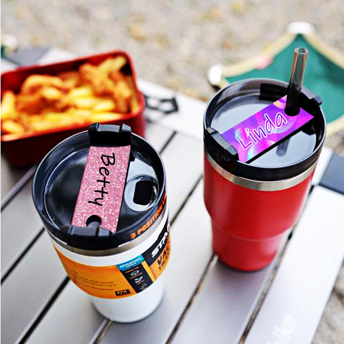 24 Pcs Sublimation Name Plate Blanks for Stanley 40oz Tumbler, Sublimation Blanks 3.2"x1.3" Personalized Name Tag for Customized Stanley Cup 12pcs Aluminum 12pcs Flashy Acrylic QINLECTRI