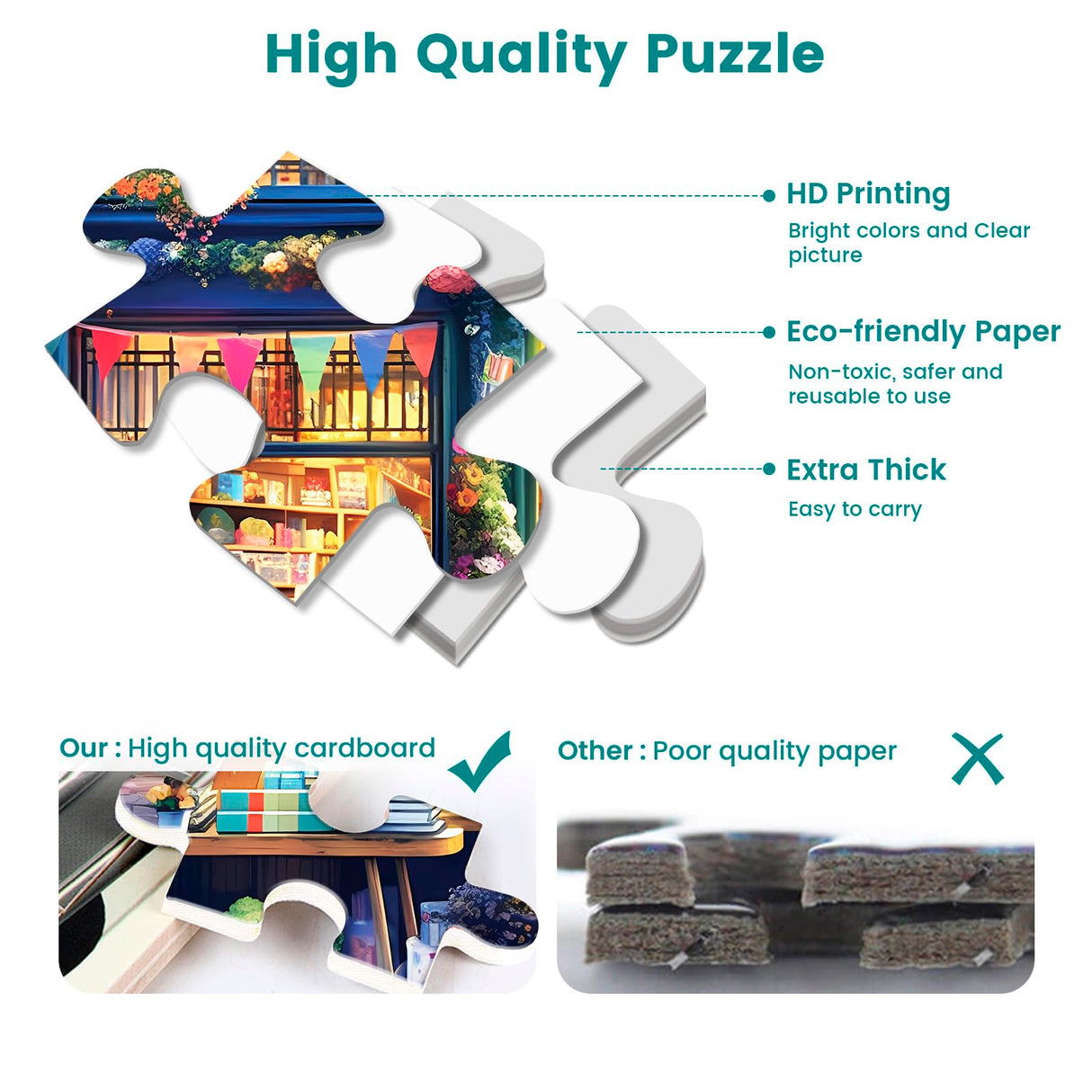 500 Piece Puzzles for Adults, Jigsaw Puzzles 500 Pieces, Puzzles 500 Pieces for Adults, Bookstore Dogs Jigsaw Puzzles, Funny Puzzles, Great Gift for Family Friends, Large Puzzles 20.5 x 15 in Nitktaia