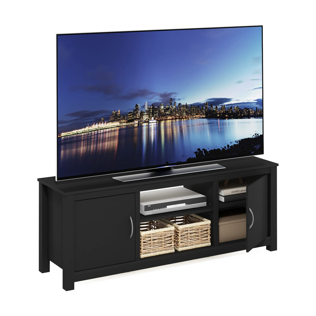 Furinno Classic Stand with Storage for TV up to 65 Inch, Americano, Large Furinno