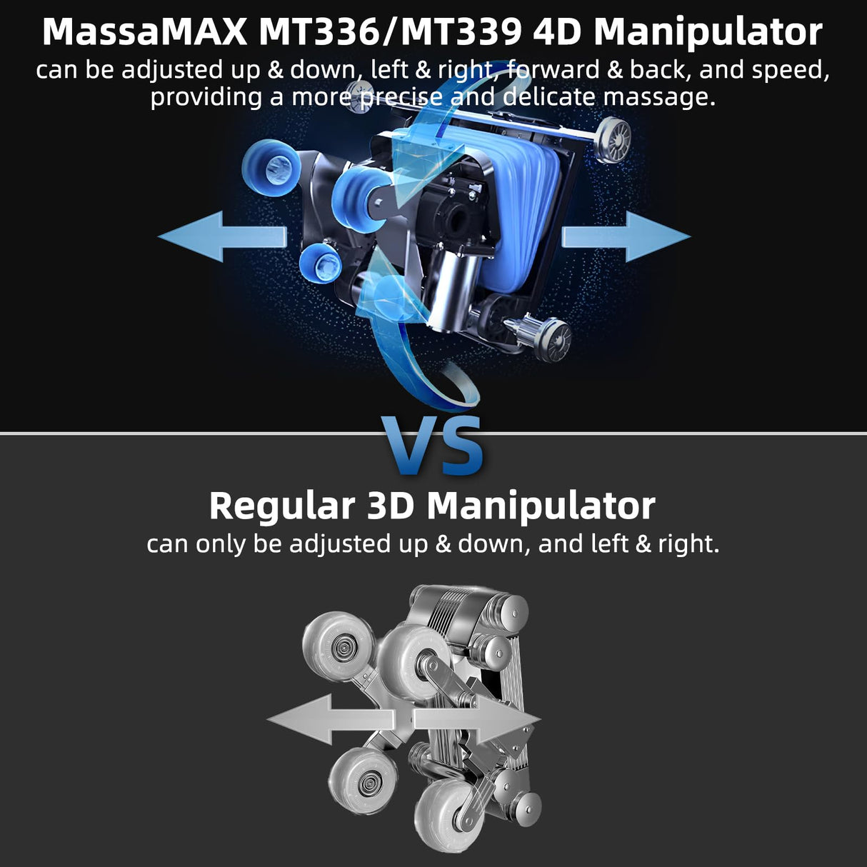 MassaMAX MT339 4D Massage Chair, Full Body Shiatsu Recliner with Auto Extendable Footrest, Zero Gravity, SL Track, Deep Yoga Stretch,15 Modes, AI Voice Control, Foot Rollers, and Heating (Deep Black) MassaMAX