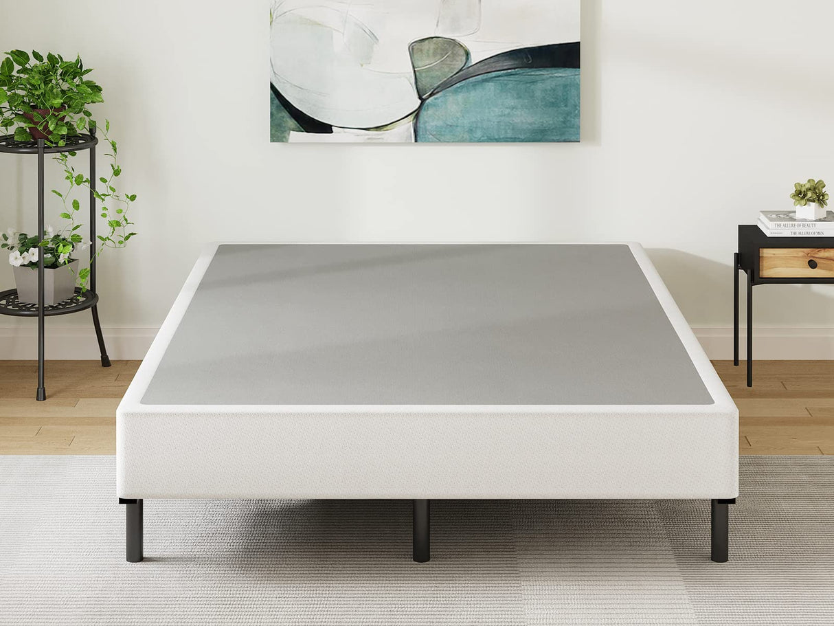 RLDVAY King-Box-Spring, 9 inch Metal King Size Box Spring Only, Heavy Duty Box Spring King with Fabric Cover, Easy Assembly, Non Slip, Noise Free RLDVAY