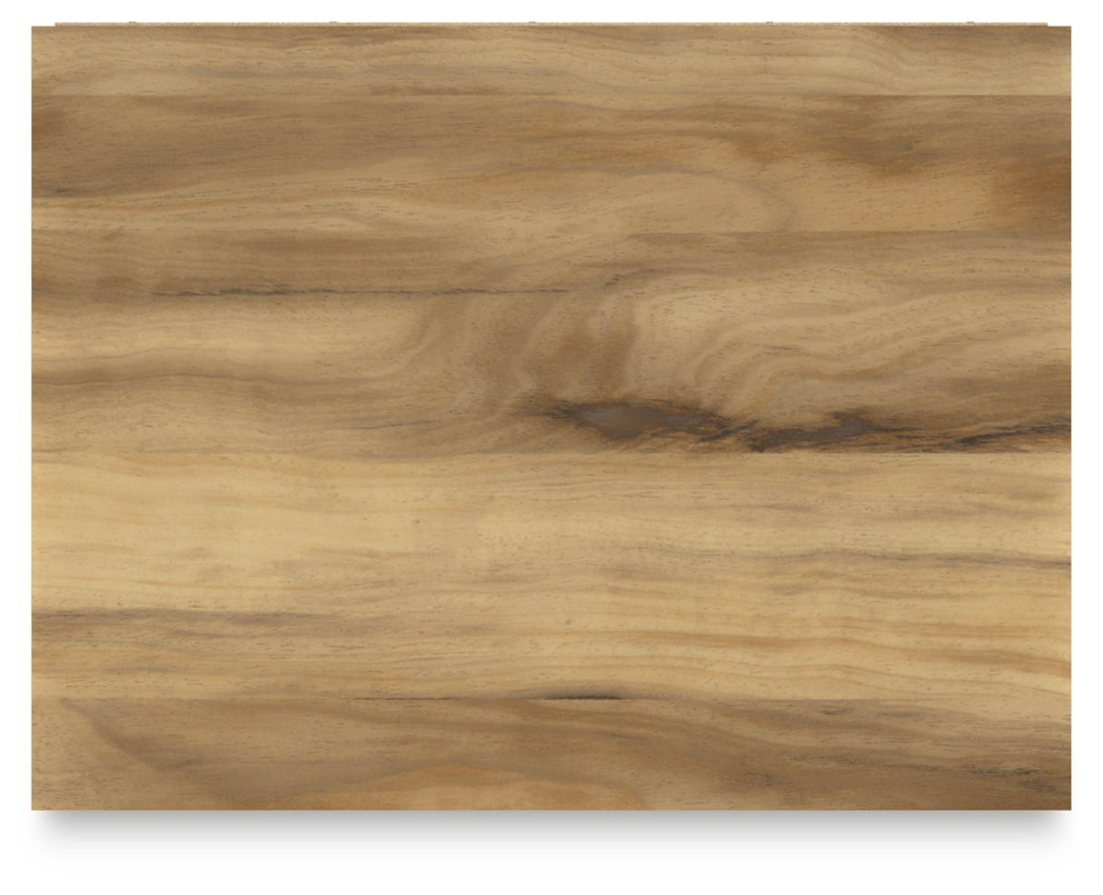 Signature Design by Ashley Bermacy Casual 2-Drawer Nightstand with Straight Legs, 24.37" Tall, Light Brown Signature Design by Ashley