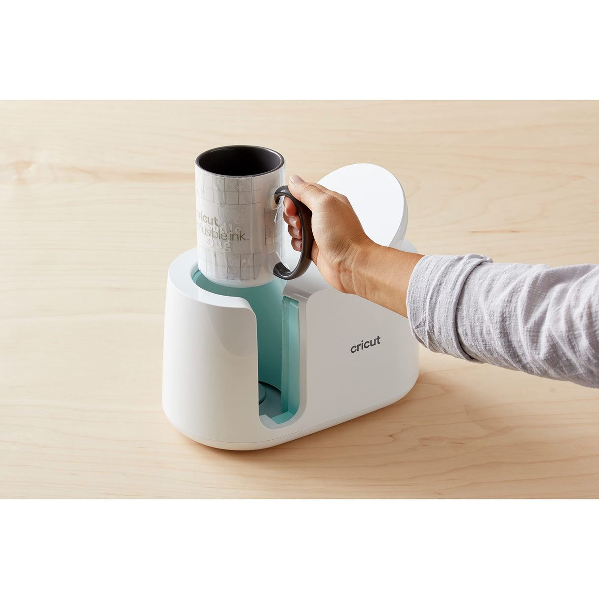 Cricut Beveled Blank Mug, Ceramic-Coated, Dishwasher & Microwave Safe Mug to Decorate, Cricut Mug Press & Infusible Ink Compatible,15 Oz Sublimation Mug, Ideal for Crafts and Printing, Miami Cricut