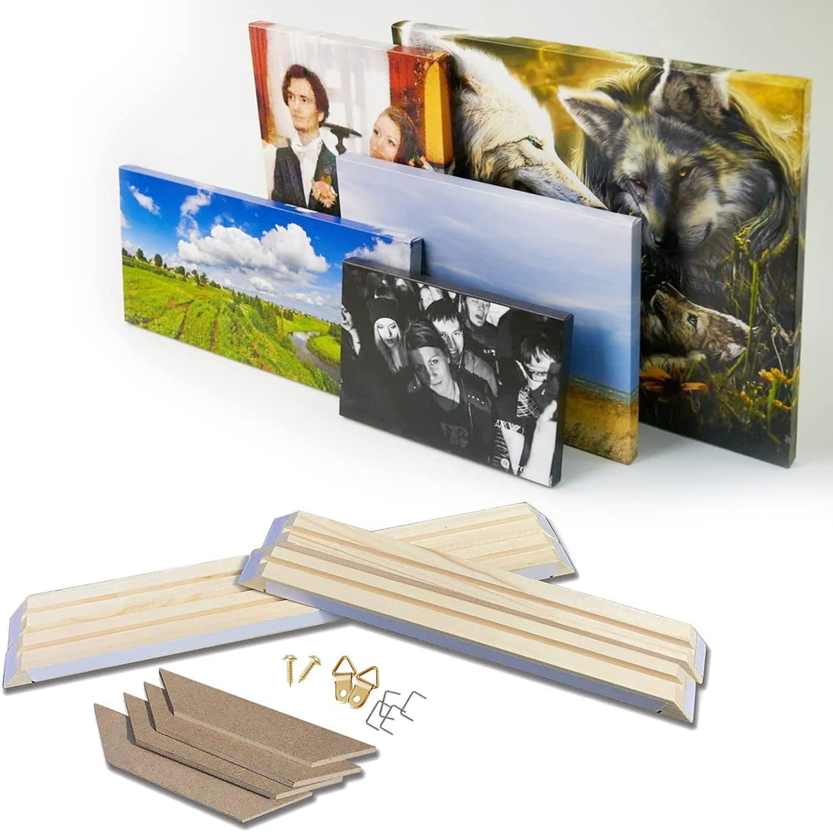 DIY Wood Canvas Stretcher Bars 20X30 Inches Canvas Frames - Gallery Wrap Poster Frame for Canvas Paintings, Canvas Frame kit - Easy to Assemble GUN SUPPLIES OUTLET LLC