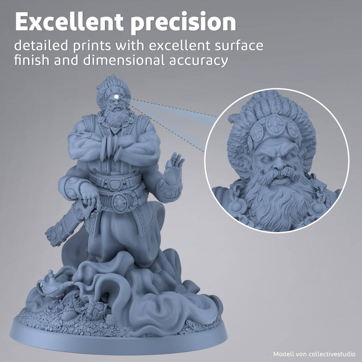 ELEGOO ABS-Like 2.0 3D Printer Resin 2000g Grey, Rapid Precise Printing Resin 405nm LCD UV-Curing for LCD 3D Printer ELEGOO