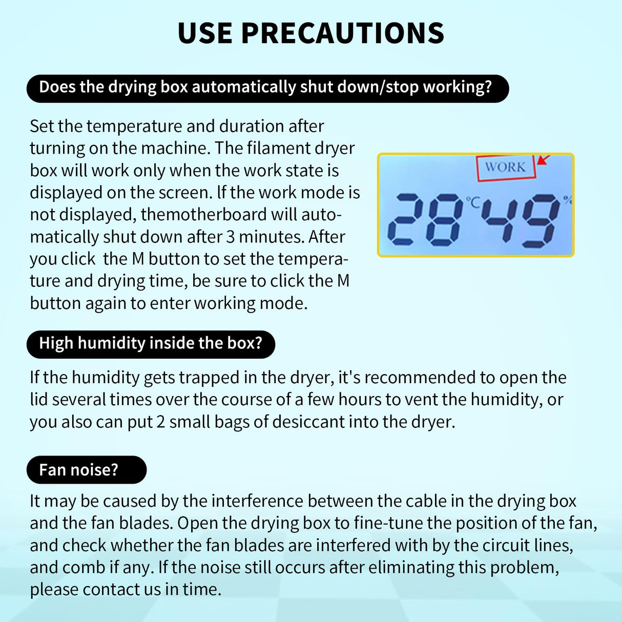 Sovol Filament Dryer 2024, SH01 Filament Dehydrator 3D Printer Spool Holder with Upgraded Fan, Dry Box for Keeping Filament Dry, Compatible with 1.75mm, 2.85mm Filament & PLA PETG TPU ABS Sovol