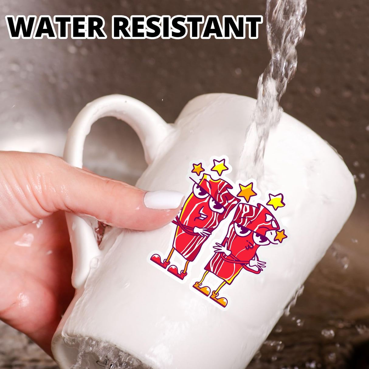 HTVRONT Sublimation Sticker Paper - 50 Pcs Glossy White Waterproof Sublimation Stickers 8.5 * 11in for Decoration HTVRONT