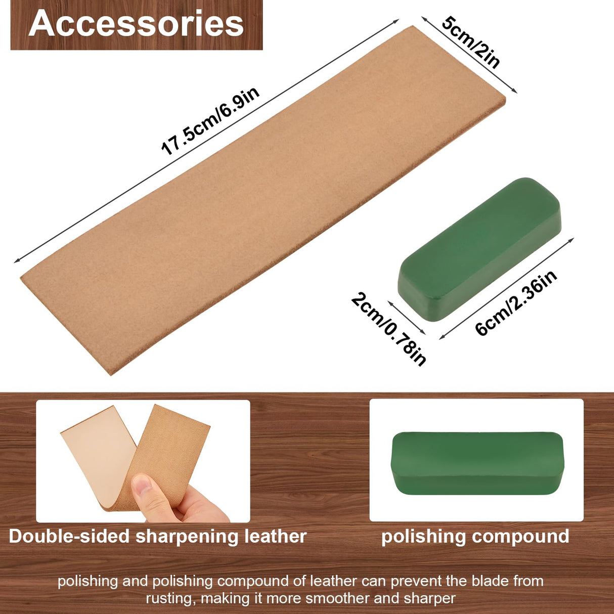 Olerqzer Wood Carving Knife With Leather Strop and Polishing Compound,Wood Whittling Knife,Wood Carving Tools for Beginners,Adults and Kids Whittling Tools (Sloyd Carving Knife) Olerqzer