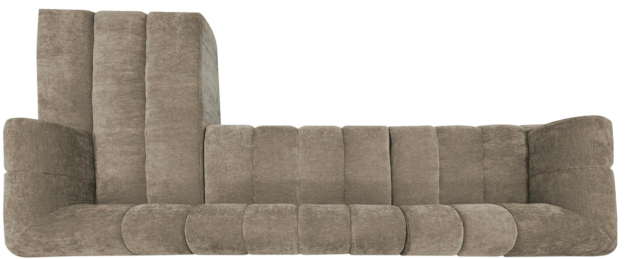Christopher Knight Home Mania 122" Modular L-Shape Sofa Couch with Chaise Lounge, Modern Sectional Sofa Set for Living Room, Boucle Fabric Upholstered Cloud Couch with Deep Seat, Brown Christopher Knight Home