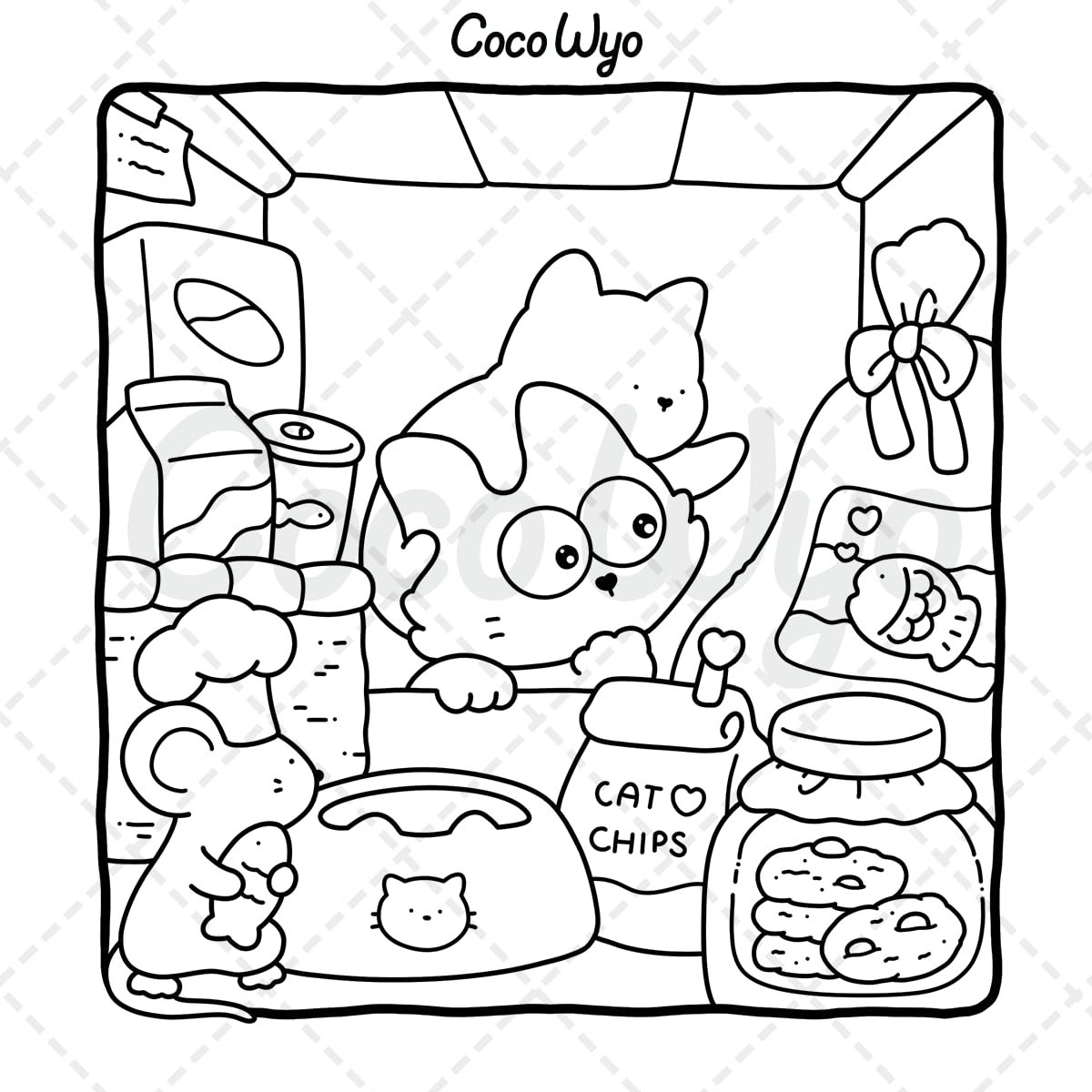 The Little Cat: Cozy Life of Kitty Coloring Book for Adults and Teens (Cozy & Cute Coloring) Independently Published