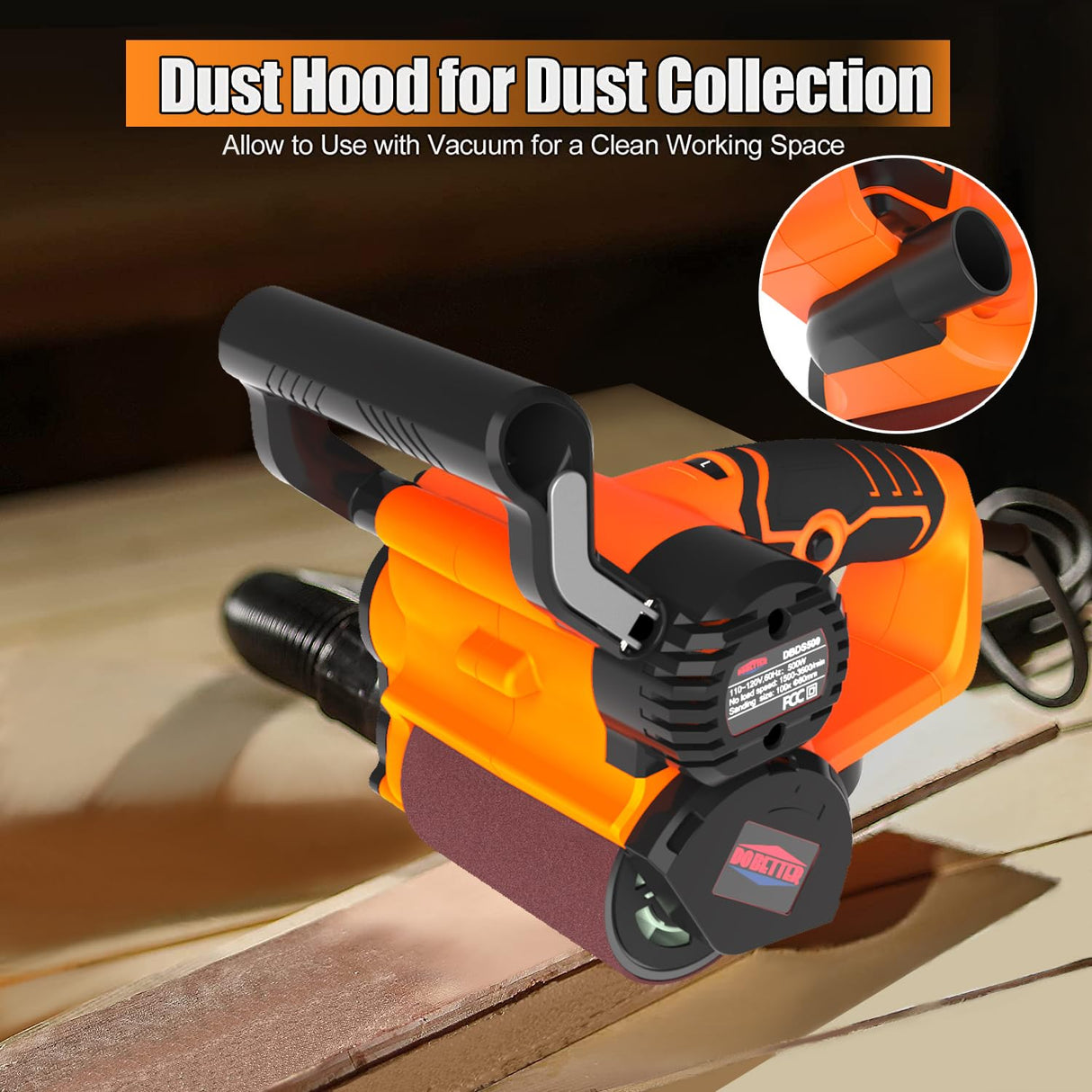 Dobetter Surface Conditioning Tool, Drum Sander for Woodworking, Burnishing Polishing Machine, Paint Stripper Remover, Variable Speed Tool with Tool Bag- DBDS50O Dobetter