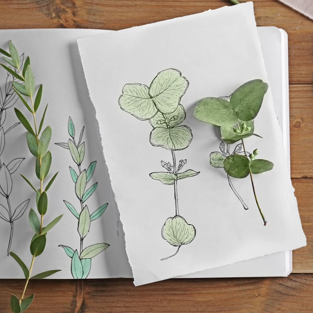 30 Sheets Drawing Paper, 300 GSM Thick Textured Cotton Painting Paper - 4 x 6 Inch Deckled Edge Handmade Paper for Painting, Calligraphy, Wedding Invitations, Greeting Cards, DIY Crafts EllaYIDOI