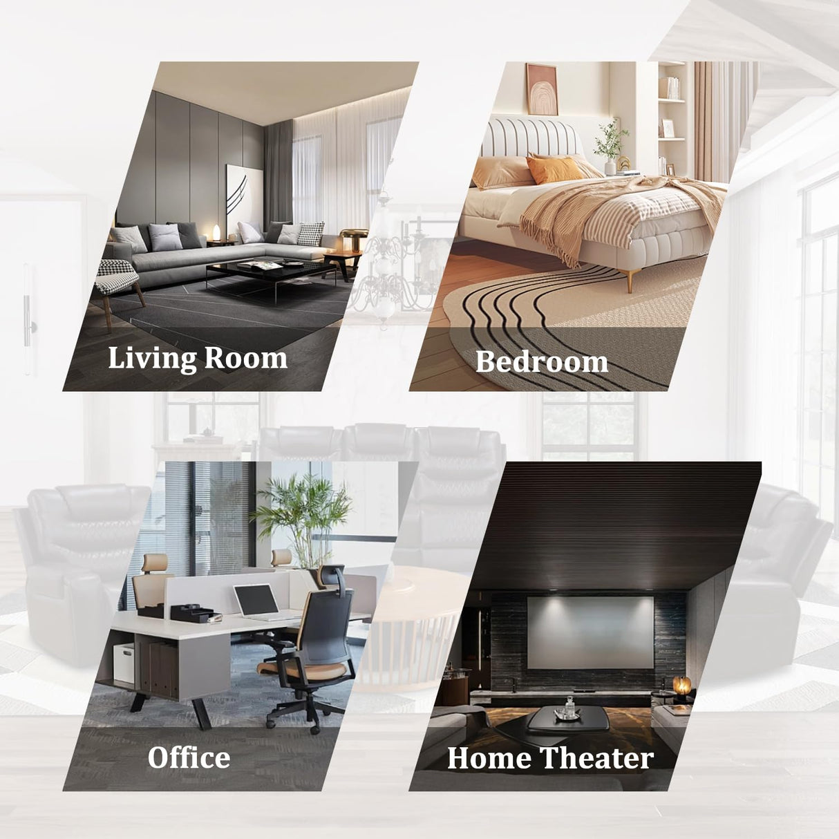 GEBADOL Power Recliner Sofa Set, Leather Recliners with Built-in USB Ports/Storage Console, Reclining Couch Set for Living Room/Home Theatre/Office (Brown, Sofa+LOVESEAT+Chair) GEBADOL