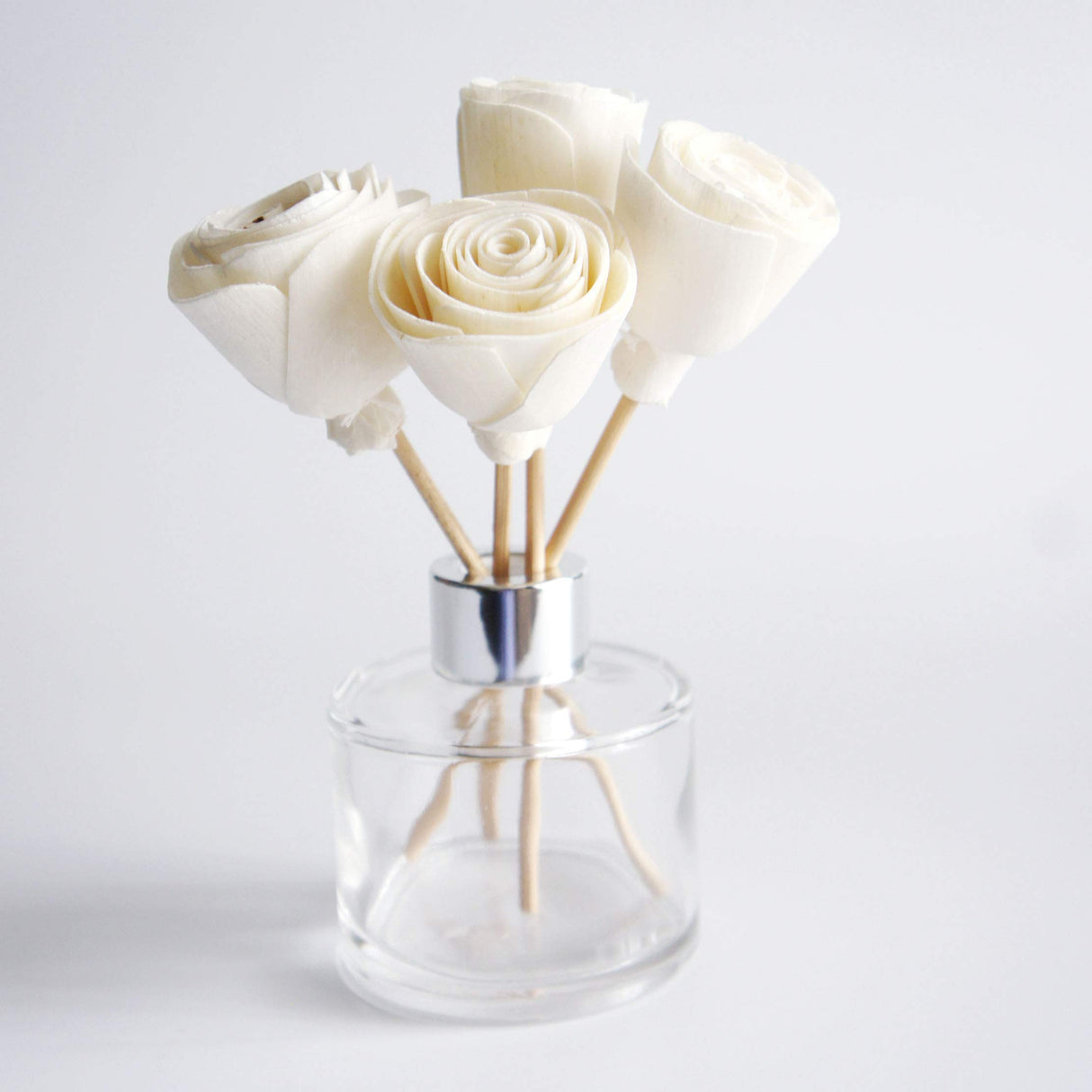 Mixed White Sola Flower with Cotton Wick Diffuser Set Replacement for Home Fragrance by Plawanature plawanature