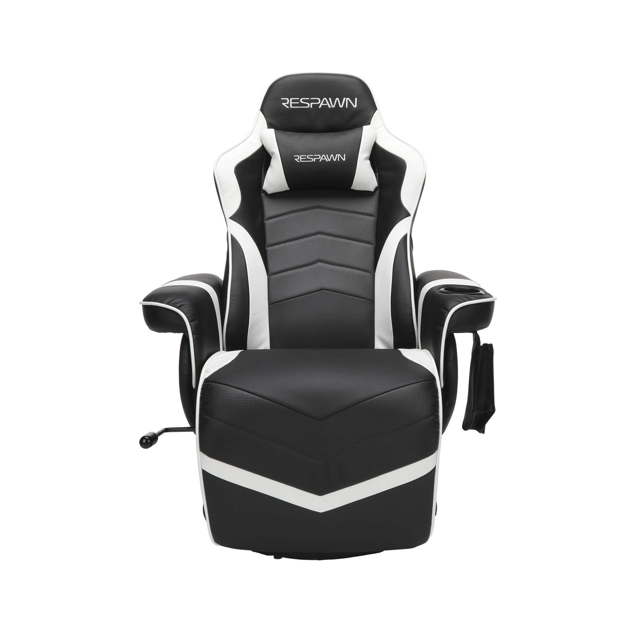 RESPAWN 900 Gaming Recliner - Video Games Console Recliner Chair, Computer Recliner, Adjustable Leg Rest and Recline, Recliner with Cupholder, Reclining Gaming Chair with Footrest - White RESPAWN
