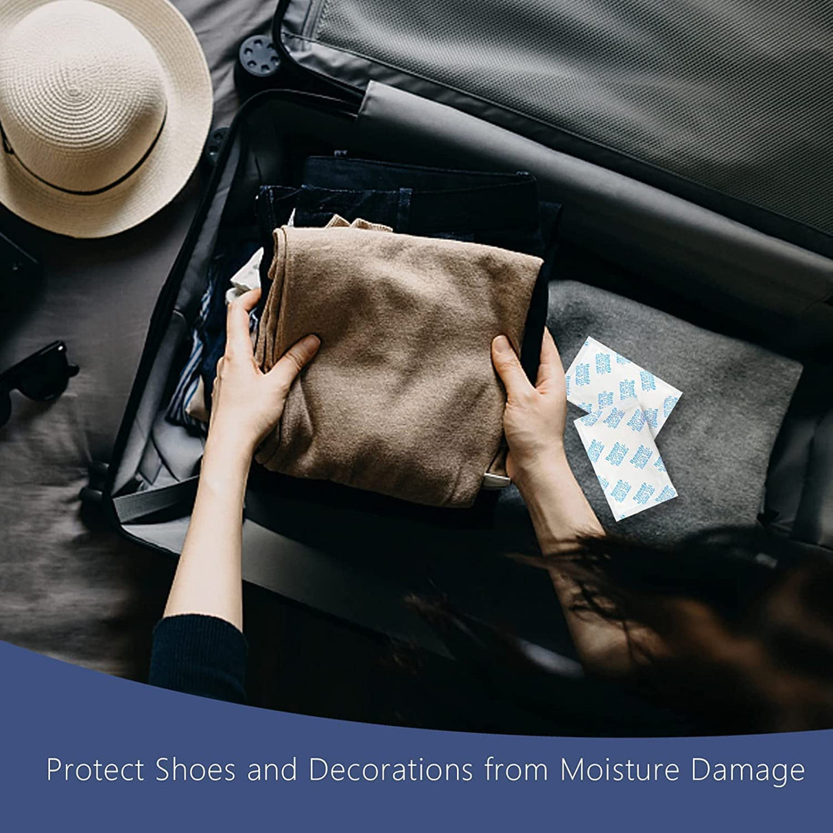 15 Pcs 20 Gram Silica Gel Packs, Transparent Desiccant, Desiccant Packets for Storage, Moisture Packs for Spices Jewelry Shoes Boxes Electronics Storage Romeda