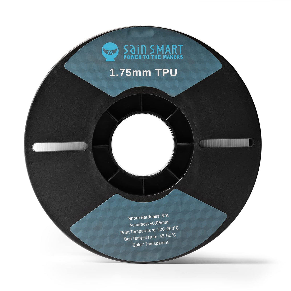 SainSmart 87A TPU Filament 1.75mm Flexible TPU 3D Printer Filament 1kg Spool, Natural SainSmart