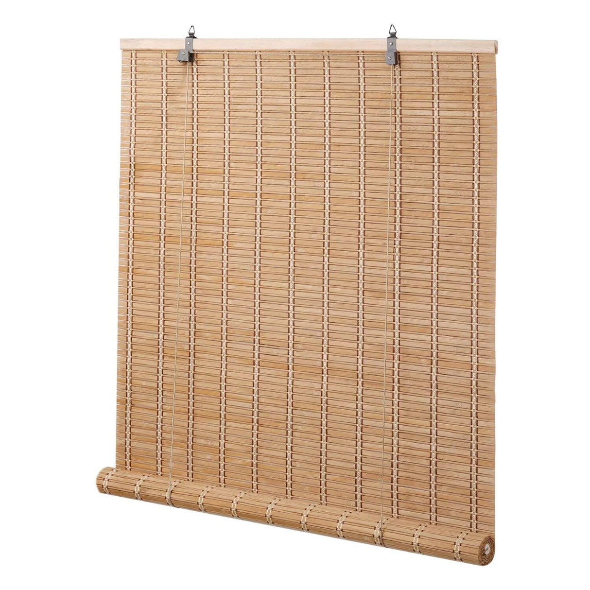 Bamboo Blinds for Interior Windows, Easy to Install Bamboo Shades for Indoor Windows, Custom Roller Shades for Indoor Window and Outdoor Patio, 23" W x 48" H BAYUE