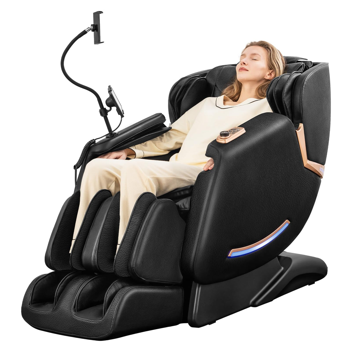 CASINTA 3D Massage Chairs Full Body and Recliner - 53.5 Extend Sl Track Shiatsu Massage Chair - 2 Zero Gravity,11 Massage Techniques,Core Heating & 22 Airbag, Smart Foot Rollers,Ai Voice, Yoga Mode CASINTA