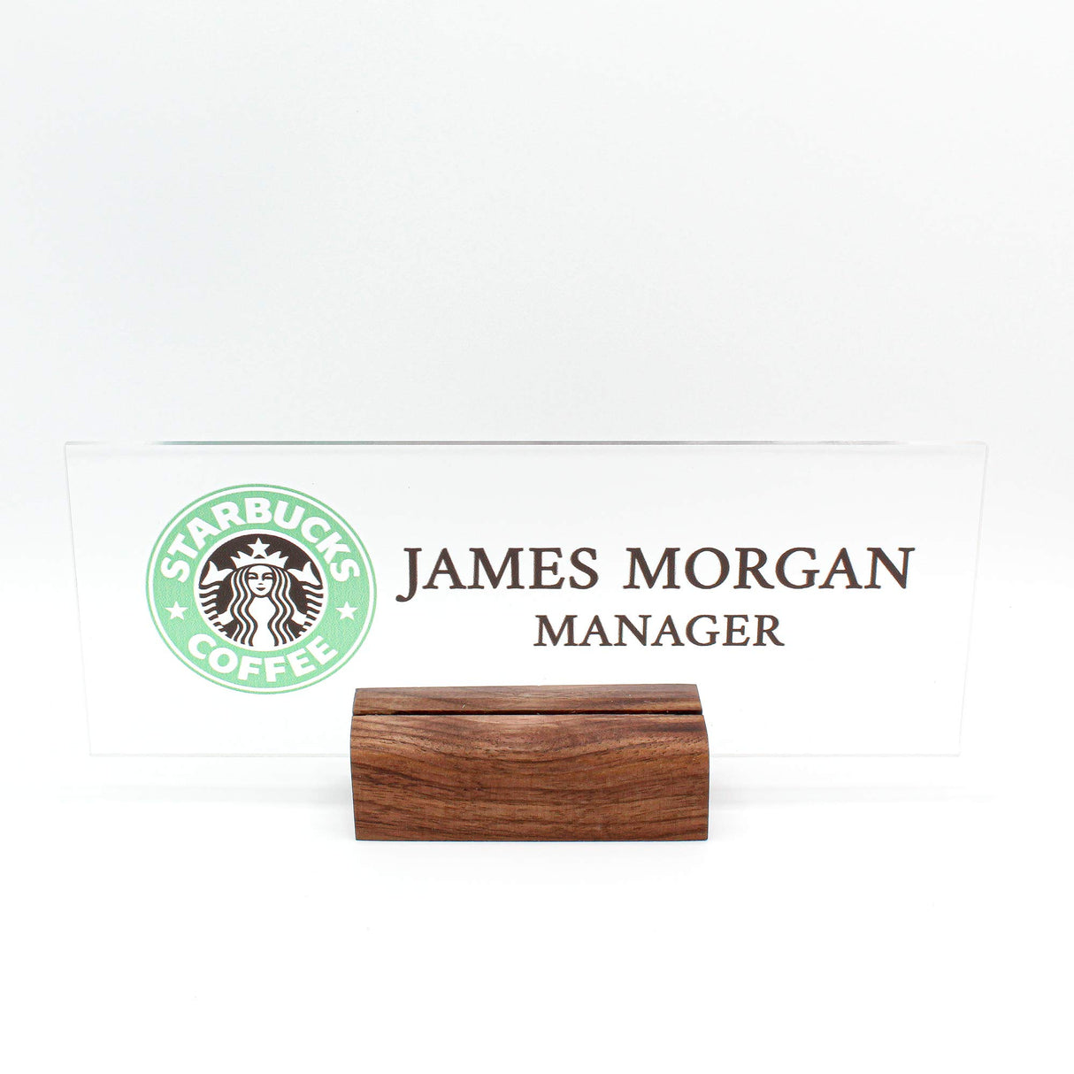 Personalized nameplate Desk Decor Office Unique Gift Custom Logo tech Desk Custom Wood Name Plate for him and her Occasion Gift (8"x3") DeskPlate