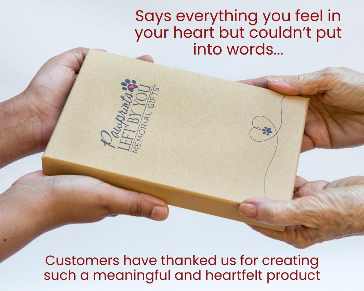 Pet Memorial Wind Chime - 18" Metal Casted Pawprint Wind Chime - A Beautiful Remembrance Gift for a Grieving Pet Owner - Includes Pawprints Left by You Poem Card Pawprints Left by You Memorial Gifts