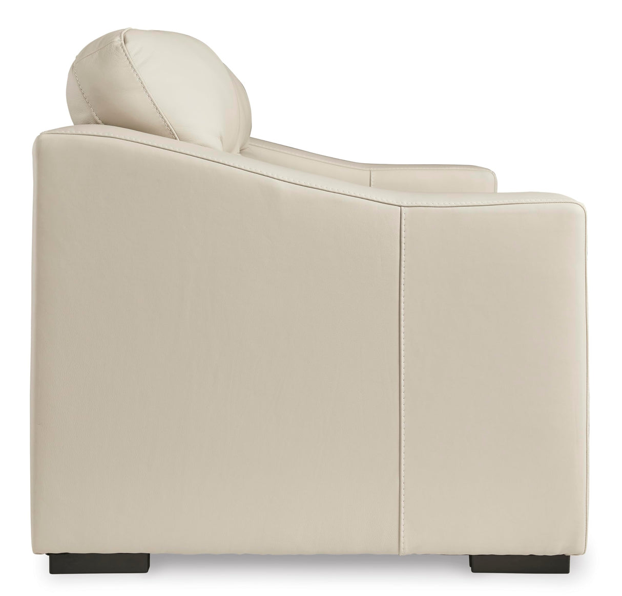 Signature Design by Ashley Treasure Trove Contemporary Leather Match Loveseat, Beige Signature Design by Ashley