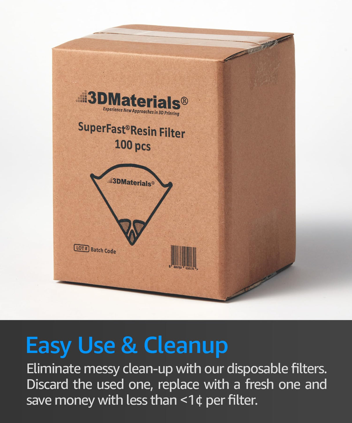 SuperFilter 100 pcs, Disposable Filter, 3D Printer Resin and Paint Strainer, Made in Korea by 3DMaterials 3DMaterials