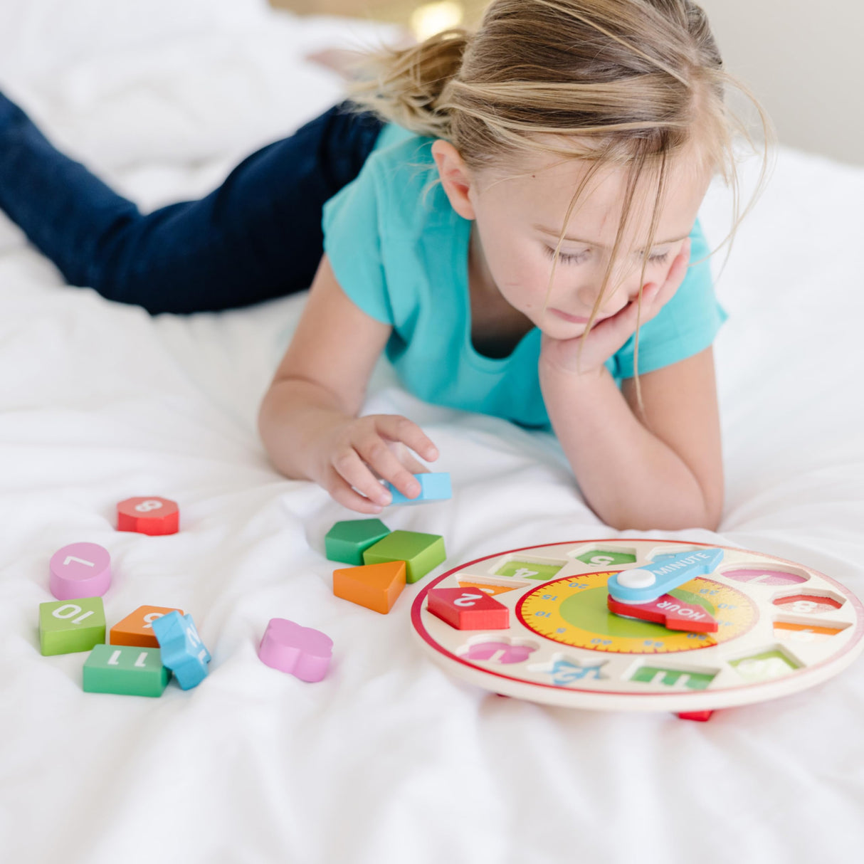 Melissa & Doug Shape Sorting Clock - Wooden Educational Toy Melissa & Doug