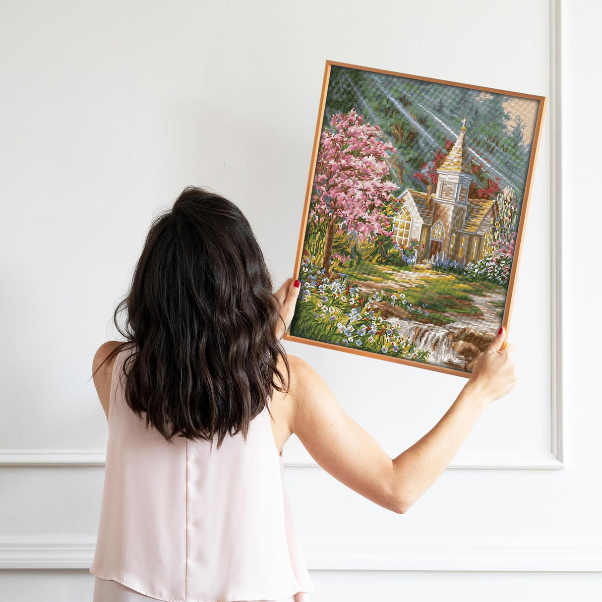 DIAMOND DOTZ Be Still Spring Diamond Painting Kits for Adults - Diamond Art Kits a Relaxing Creative Craft Kit with Dotz Gems 28x22 DIAMOND DOTZ