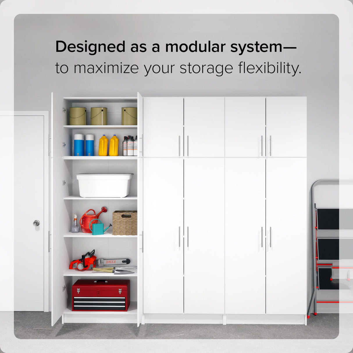 Prepac Armoir, Elite 32"W x 65"H x 24.5"D White Wardrobe Closet & Cabinet - Functional Clothes Storage with Hanging Rail, Armoire Wardrobe Prepac