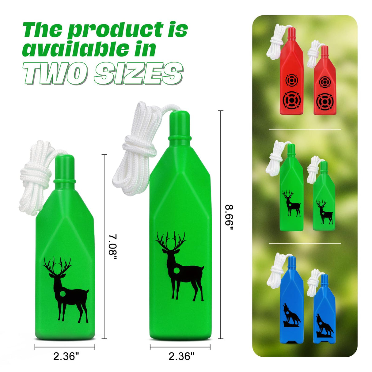 Ideagle 6-Pack Bottle Shooting Targets-Large and Small Target Combination with Hanging Rope for Target Practice, Ideal for Indoor and Outdoor Gun Ranges Ideagle