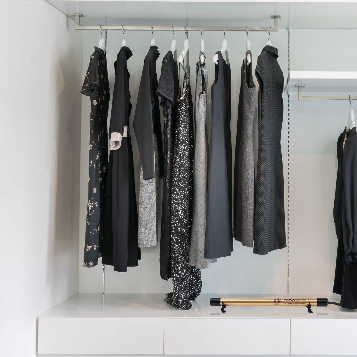 MAXSafes Gun Safe Dehumidifier Rod, Dry Golden Rod - Easy Installation Plug-in Electric Dehumidifier Eliminates Moisture for Gun Safes & Cabinets, ETL Approved,12in MAXSafes