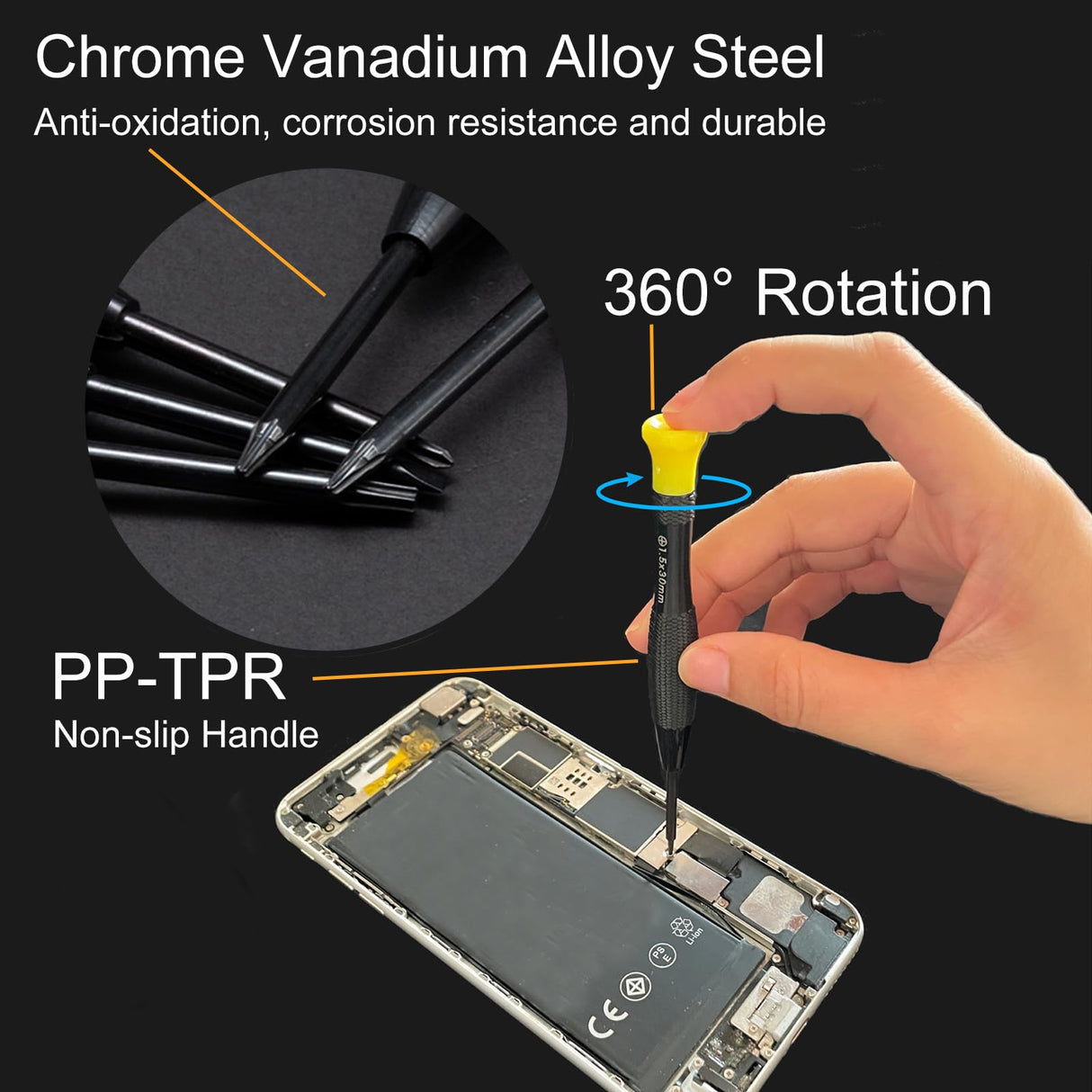 18PCS Mini Precision Screwdriver Set With Case, Lengnoyp Magnetic Small Flathead Phillips Pentalobe Torx Star Screwdriver Set Kit and Tweezers for Repairing Computer Eyeglass Phone Watch lengnoyp