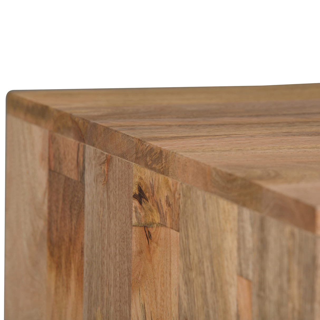 SIMPLIHOME Hunter Solid Mango Wood and Metal 22 inch wide Square Mid Century Modern End Side Table in Natural with Storage, 1 Shelf, for the Living Room and Bedroom SIMPLIHOME