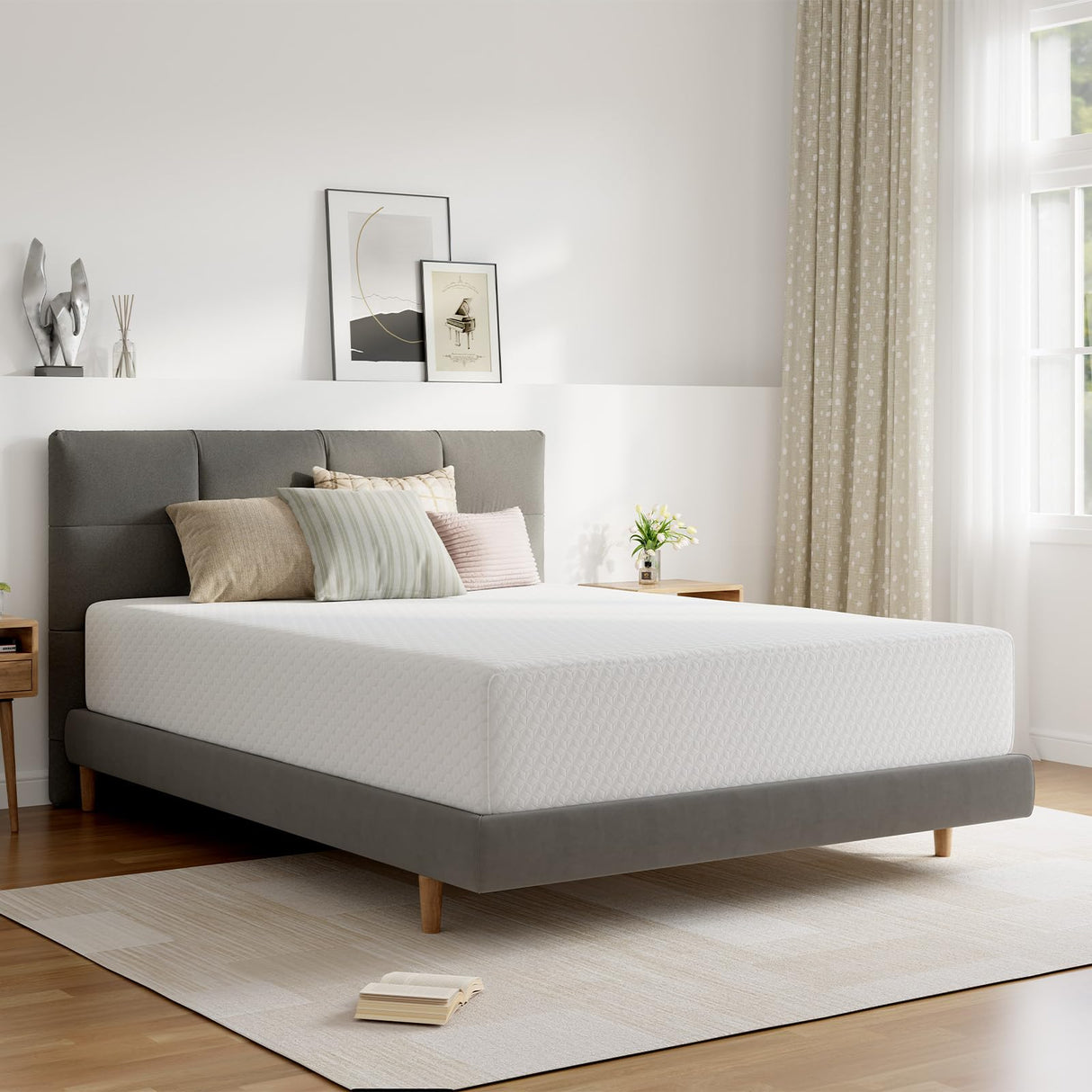 Novilla King Mattress, 12 Inch King Memory Foam Mattress for Pressure Relief & Comfort Sleep, Removable Washable Cover,CertiPUR-US Certified Plush Novilla