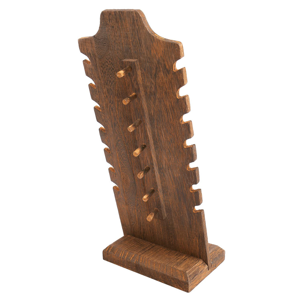 MOOCA Wooden Freestanding Necklace Holder Stand for Multiple Necklaces, Necklace Display Stand, Jewelry Display Stand for Vendor, Brown Color MOOCA