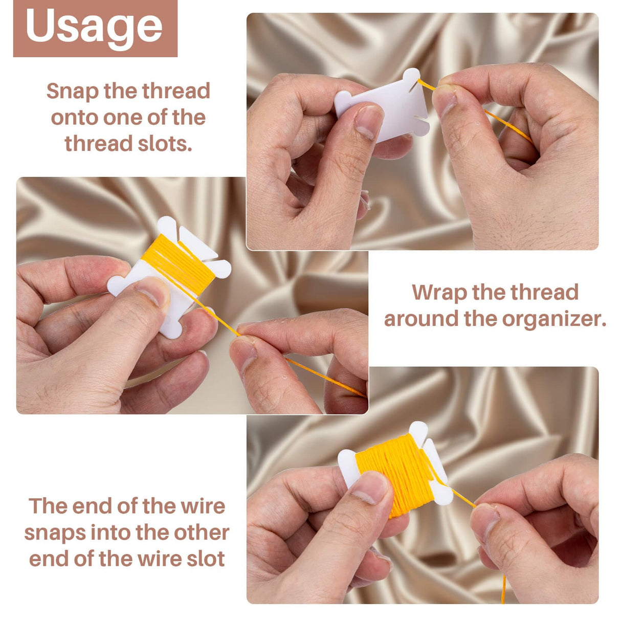 150PCS RAINFLOW Plastic Embroidery Floss Bobbins - White Embroidery Floss Organizer for Cross Stitch Yarn Bobbin Winder for Sewing Thread Storage Embroidery Needlework Supplies RAINFLOW