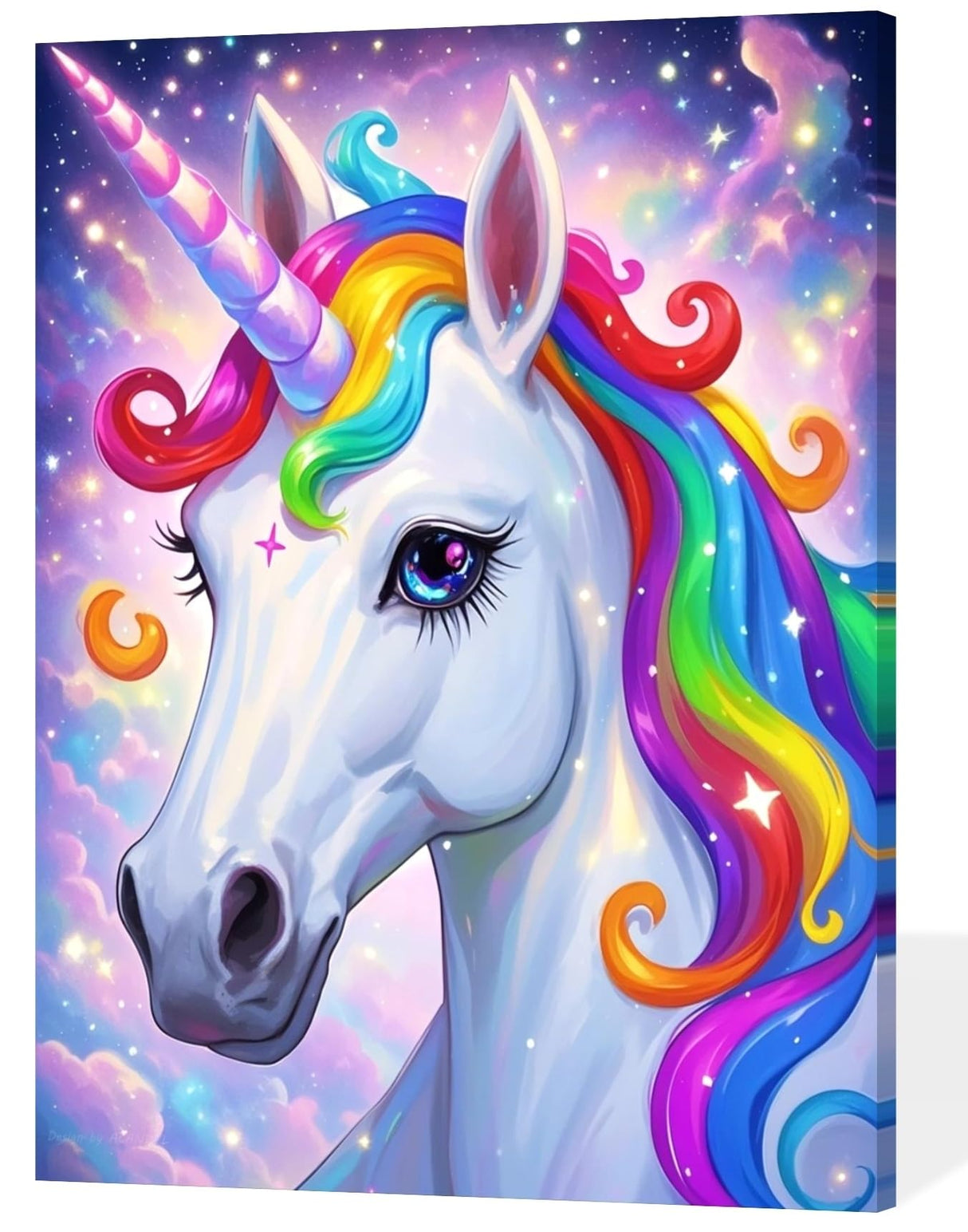 ACANDYL Unicorn DIY Paint by Numbers Kit for Adults Paint by Numbers Beginner Canvas Painting by Number DIY Acrylic Oil Painting on Canvas Arts Craft Decoration 16x20 in ACANDYL