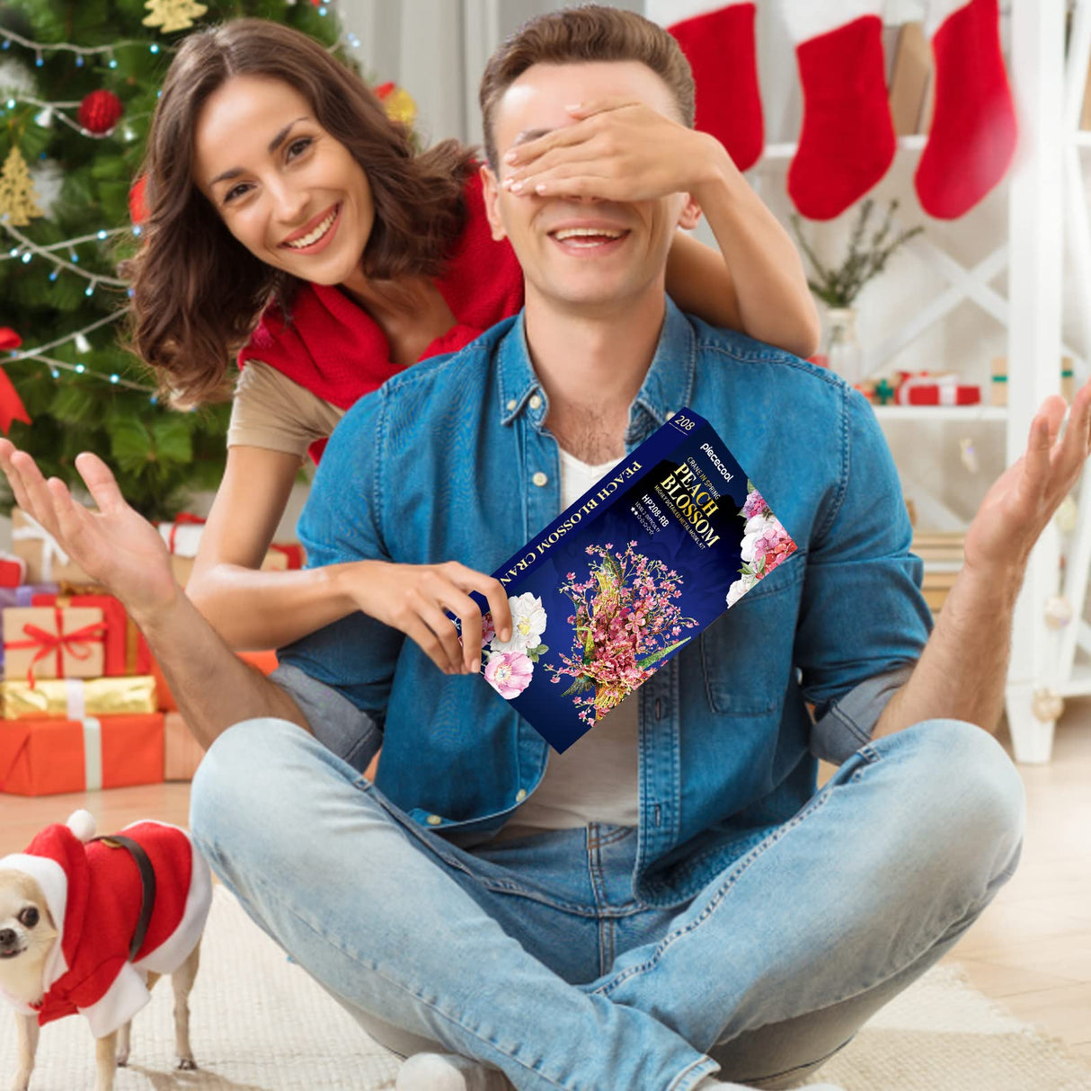 Piececool 3D Metal Model Puzzles for Adults, Peach Blossom Wish Cranes Model Building Kits, Brain Teaser Puzzle Beautiful DIY Craft Kits Great Birthday, 65Pcs Piececool