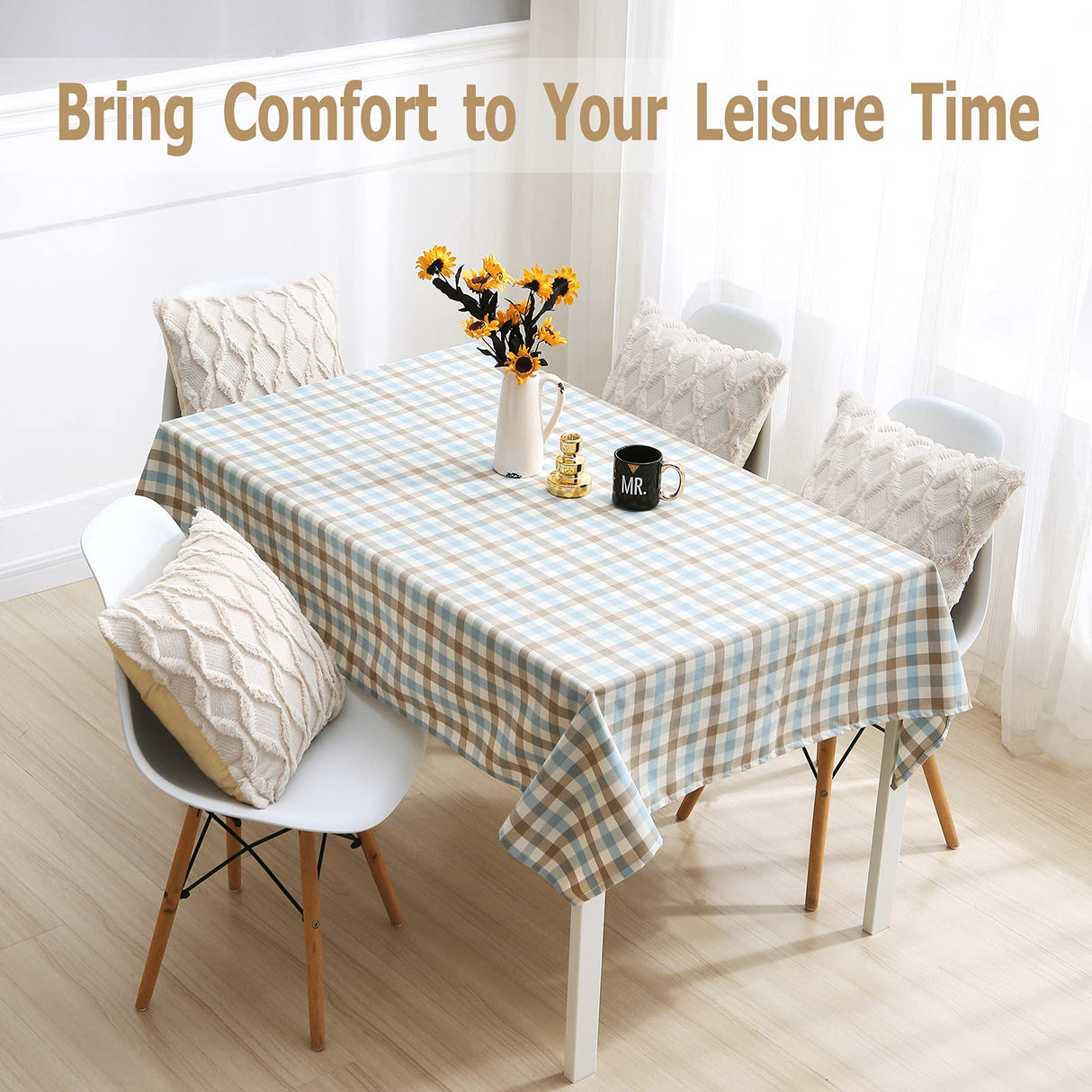 Volcanics Pack of 2 Christmas Faux Wool Throw Pillow Covers 20x20 Inches Decorative Farmhouse Velvet Couch Pillow Case Soft Plush Square Boho Cushion Pillowcase, Beige Volcanics