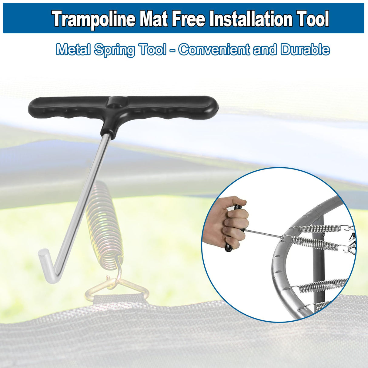 Ketofa 12FT Trampoline Mat Replacement, Fits 5.5" Springs 72 V-Hooks Round Trampoline Frame, 127" Premium Trampoline Jumping Mat (Excluding Frame and Spring) Ketofa