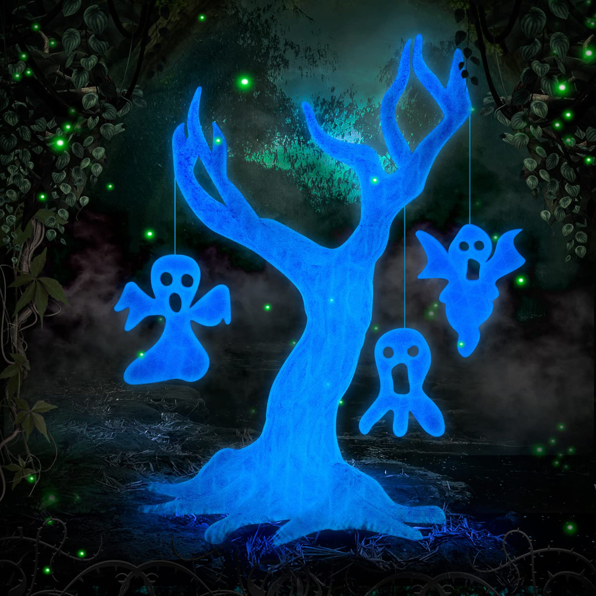 TEQStone Glow in The Dark PLA Filament 1.75mm Blue, Consistent Diameter +/- 0.03mm, Vacuum Packaging, Compatible with Various 3D Printers, 1KG Spool TEQStone