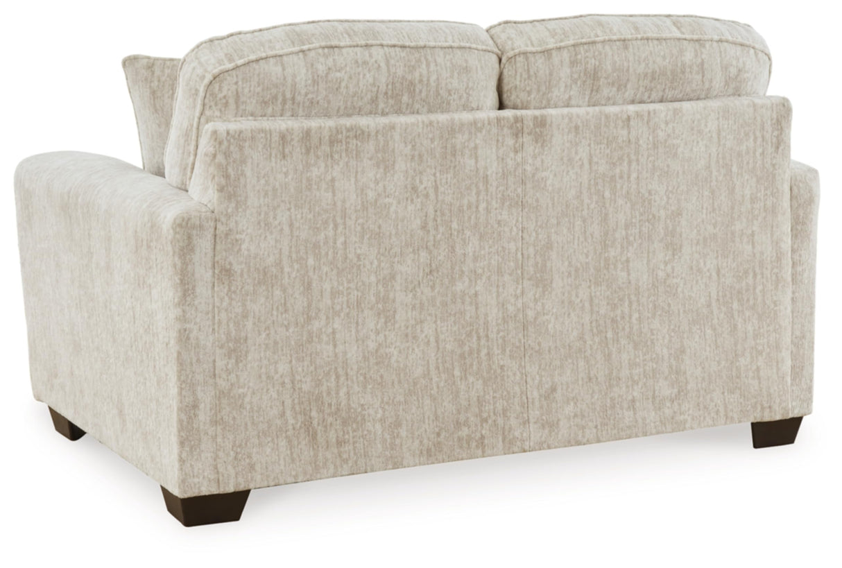 Signature Design by Ashley Lonoke Contemporary Loveseat for Living Room, Beige Signature Design by Ashley