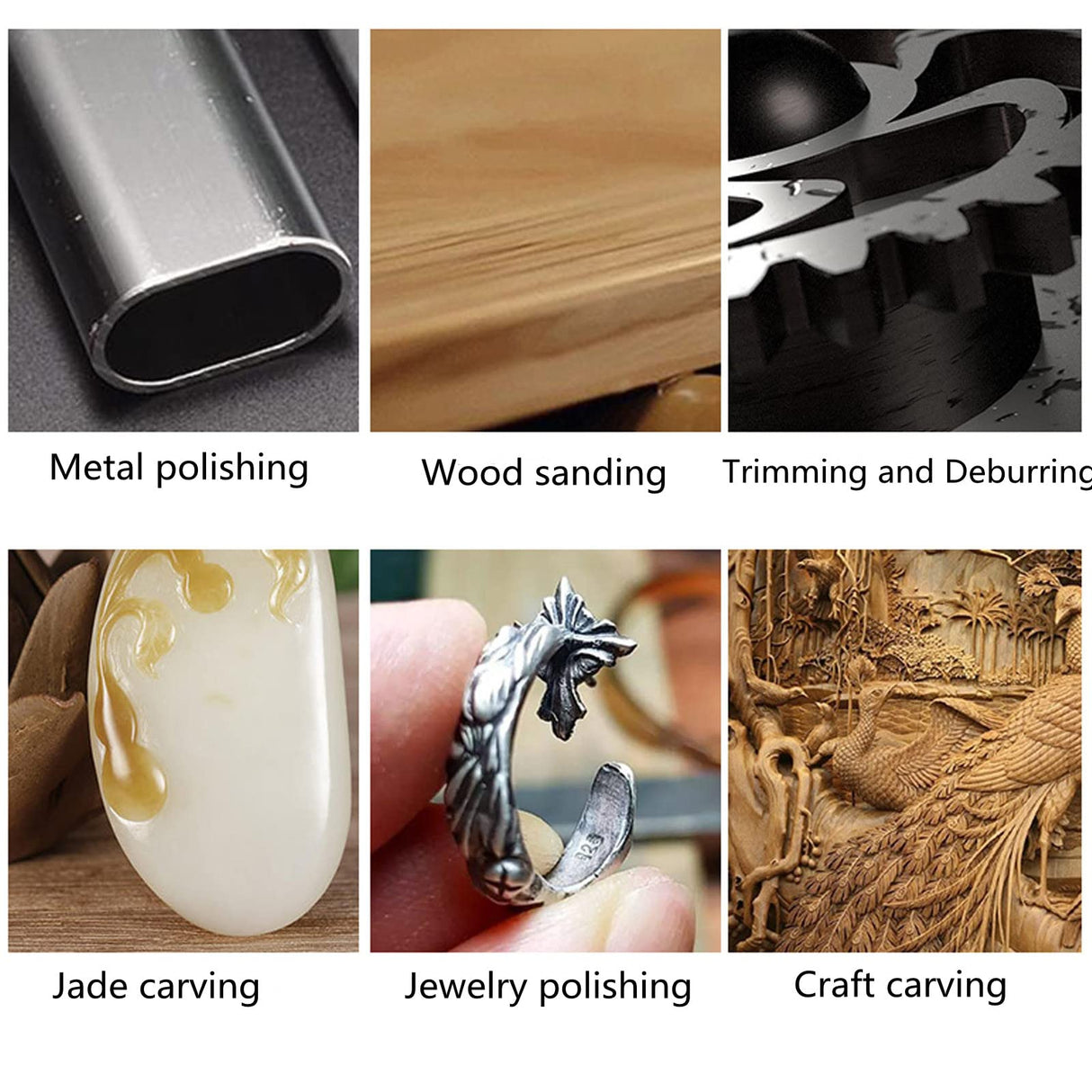 BPJOWVIL 1/8" Pencil Type Die Grinder, Pneumatic Micro Air Pencil Die Grinder Polishing Tool Kit BPJOWVIL